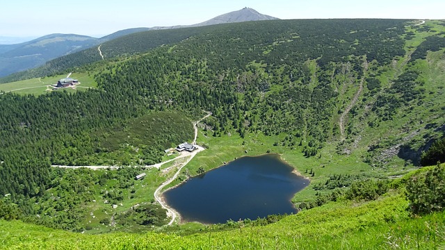 pohled na Krkonoše
